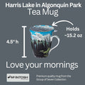 Harris Lake in Algonquin Park Tea Mug w/ Infuser and Lid