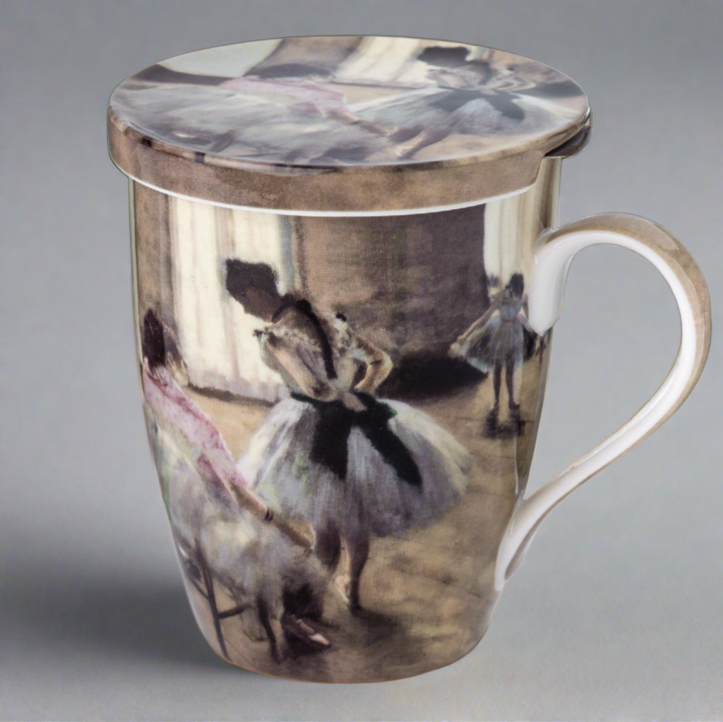 Degas The Dance Lesson Tea Mug w/ Infuser and Lid