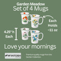 Garden Meadow set of 4 Mugs