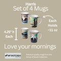 Ensemble de 4 tasses Harris