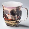 Kinkade Sunset at Riverbend Farm Java Mug