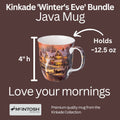 Kinkade 'Winter's Eve' 3 Mug Bundle