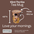 Klimt The Kiss Tea Mug W/Infuser and Lid