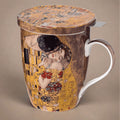 Klimt The Kiss Tea Mug W/Infuser and Lid