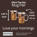 Klimt The Kiss Mug Pair