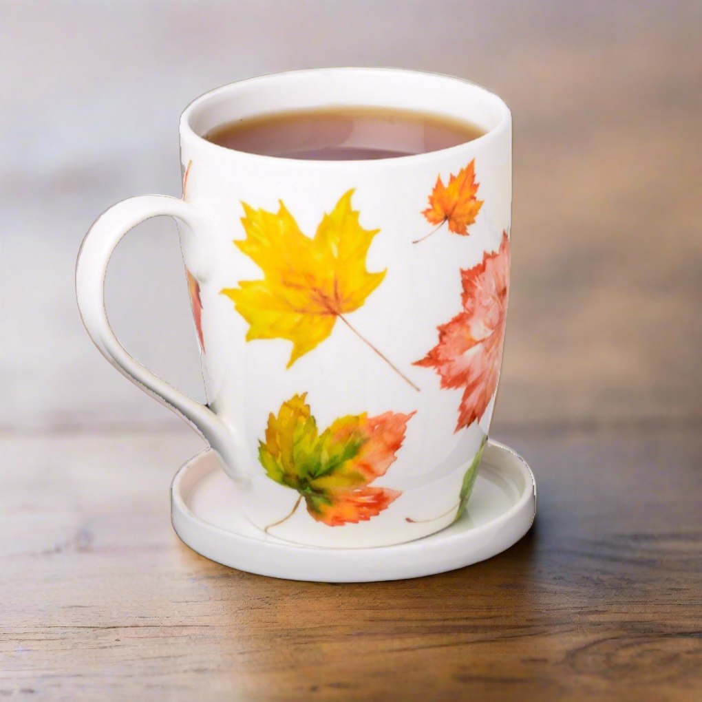 Maple Leaf Forever Tea Mug W/Infuser and Lid