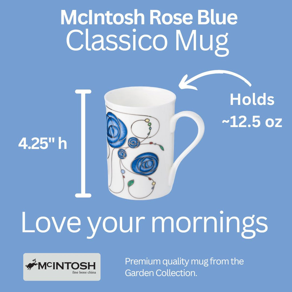 McIntosh Rose Blue Tasse Classico