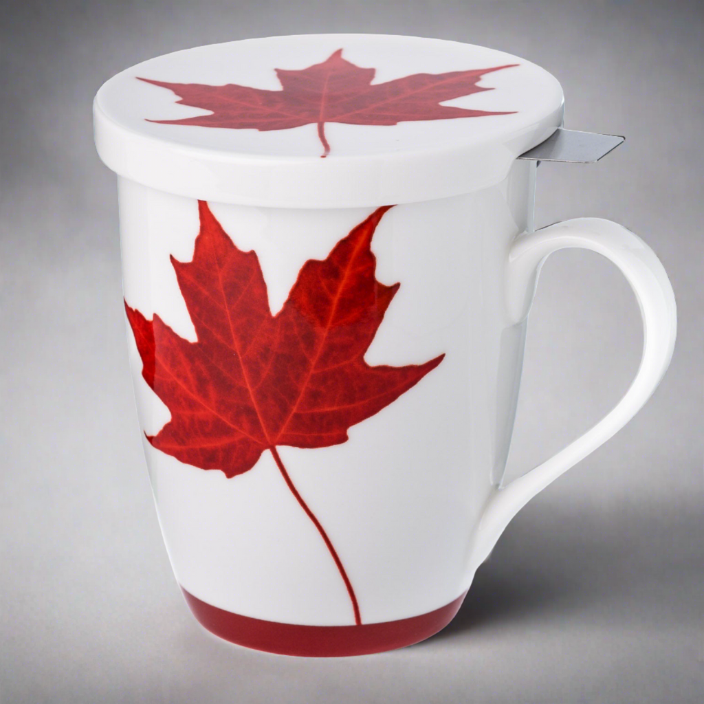 Memories of Canada Tea Mug W/Infuser and Lid