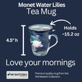 Monet Water Lilies Tea Mug w/ Infuser and Lid