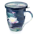 Monet Water Lilies Tea Mug w/ Infuser and Lid