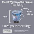 Monet Woman with a Parasol Tea Mug w/ Infuser and Lid