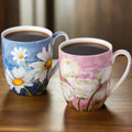 Morning Flowers Mug Pair