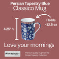 Persian Tapestry Blue Classico Mug