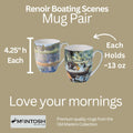 Ensemble de tasse Renoir scènes de navigation    