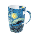 Van Gogh Starry Night Grande mug, 19.6 oz (580 ml) fine bone china mug, front view, handle right.