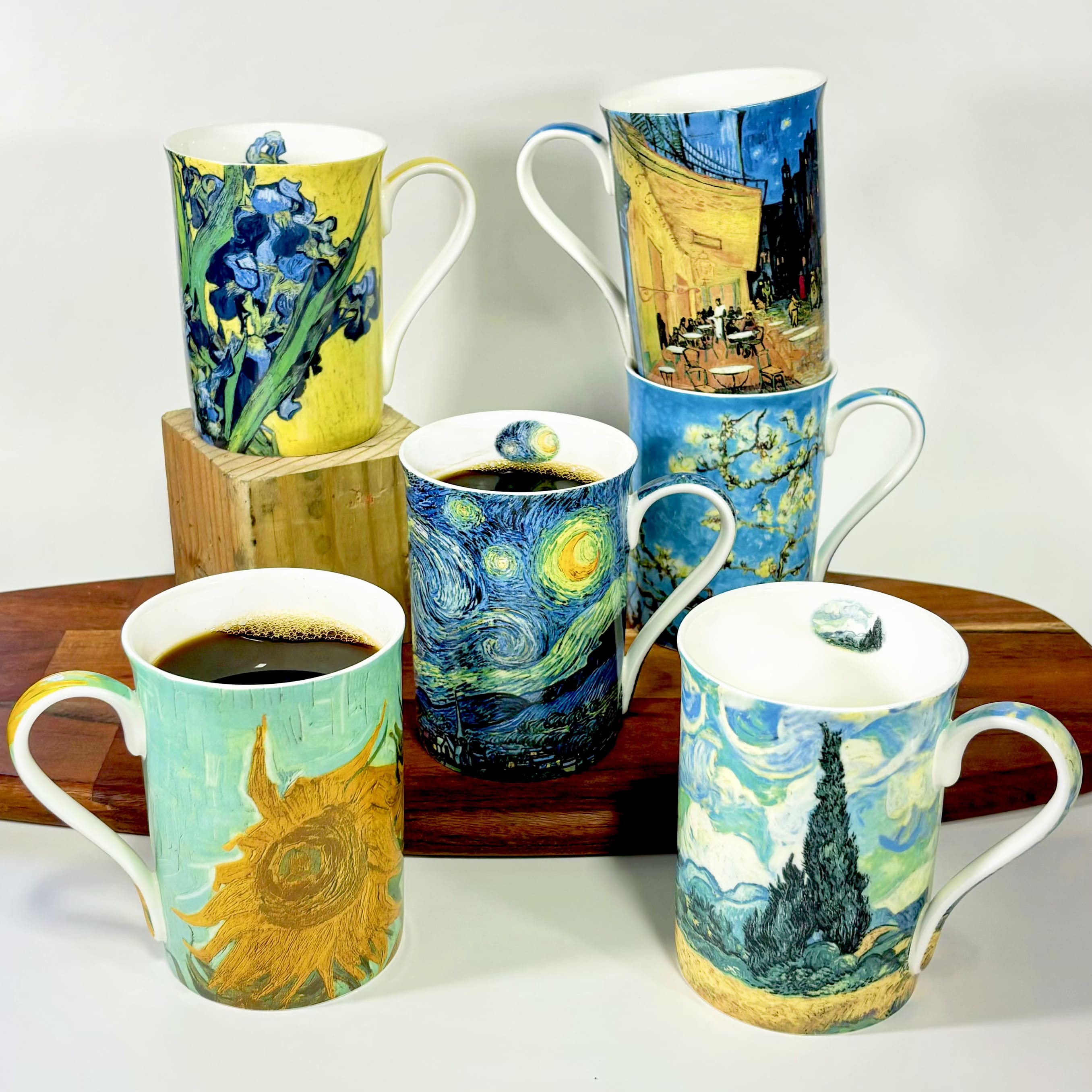 Van Gogh set of 6 Classico Mugs