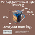 Van Gogh Cafe Terrace at Night Tea Mug W/Infuser and Lid