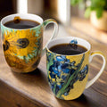 Paire de tasses à fleurs Van Gogh