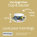 Van Gogh Irises Cup & Saucer