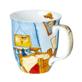 Vincent van Gogh Bedroom at Arles mug, fine bone china coffee mug featuring the famous painting, front view handle right
