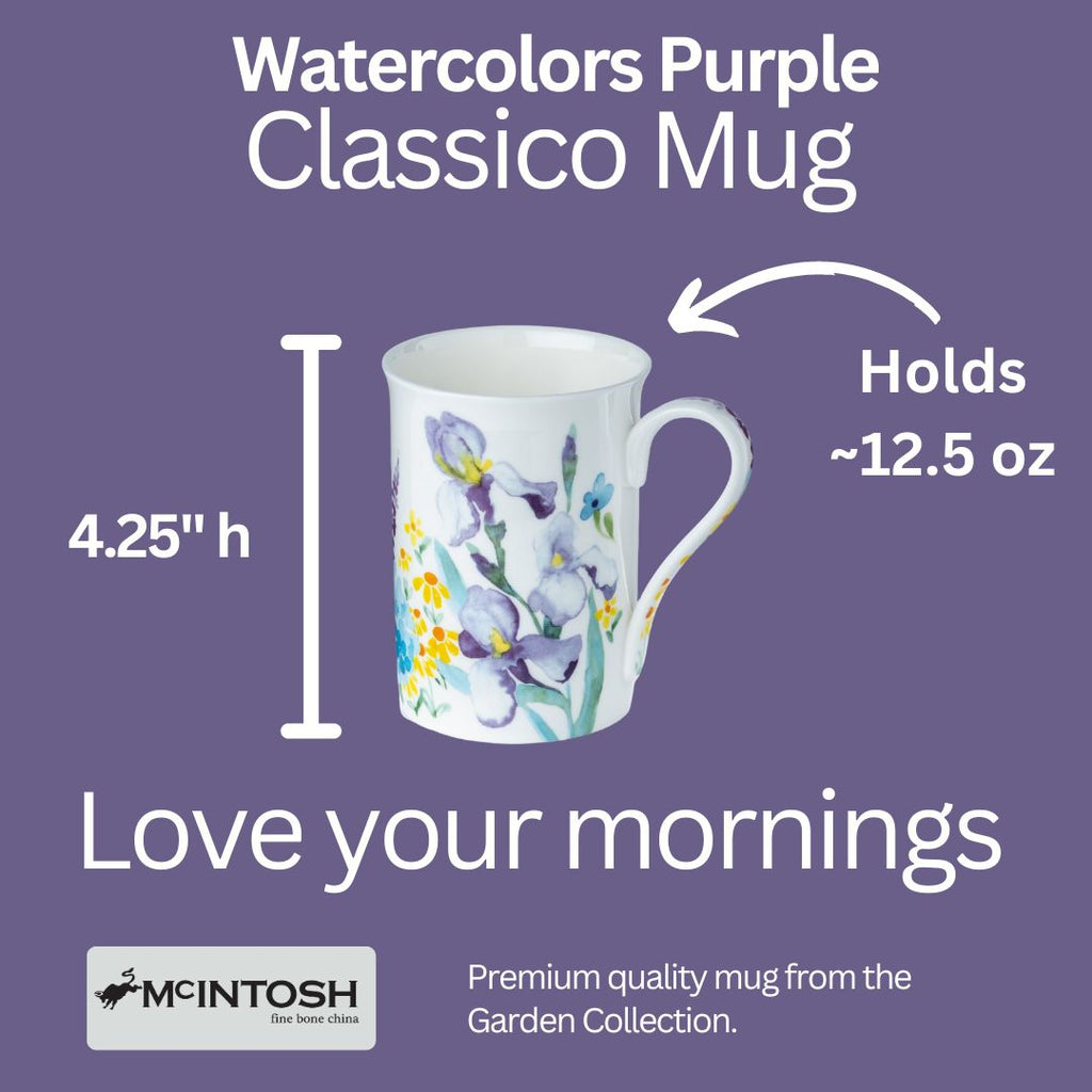 Watercolors Purple Classico Mug