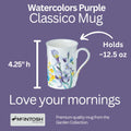 Aquarelles violettes tasse classico