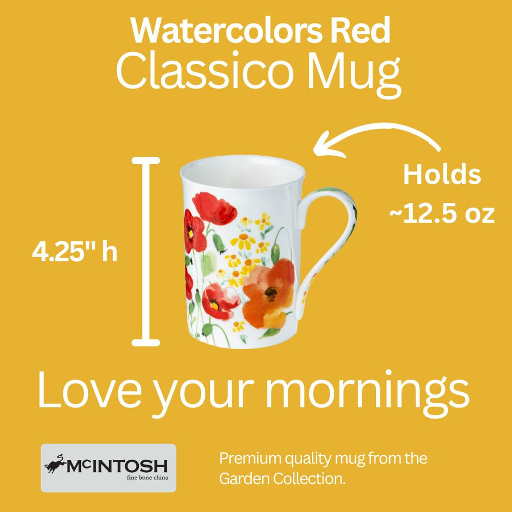 Watercolours Red Classico Mug