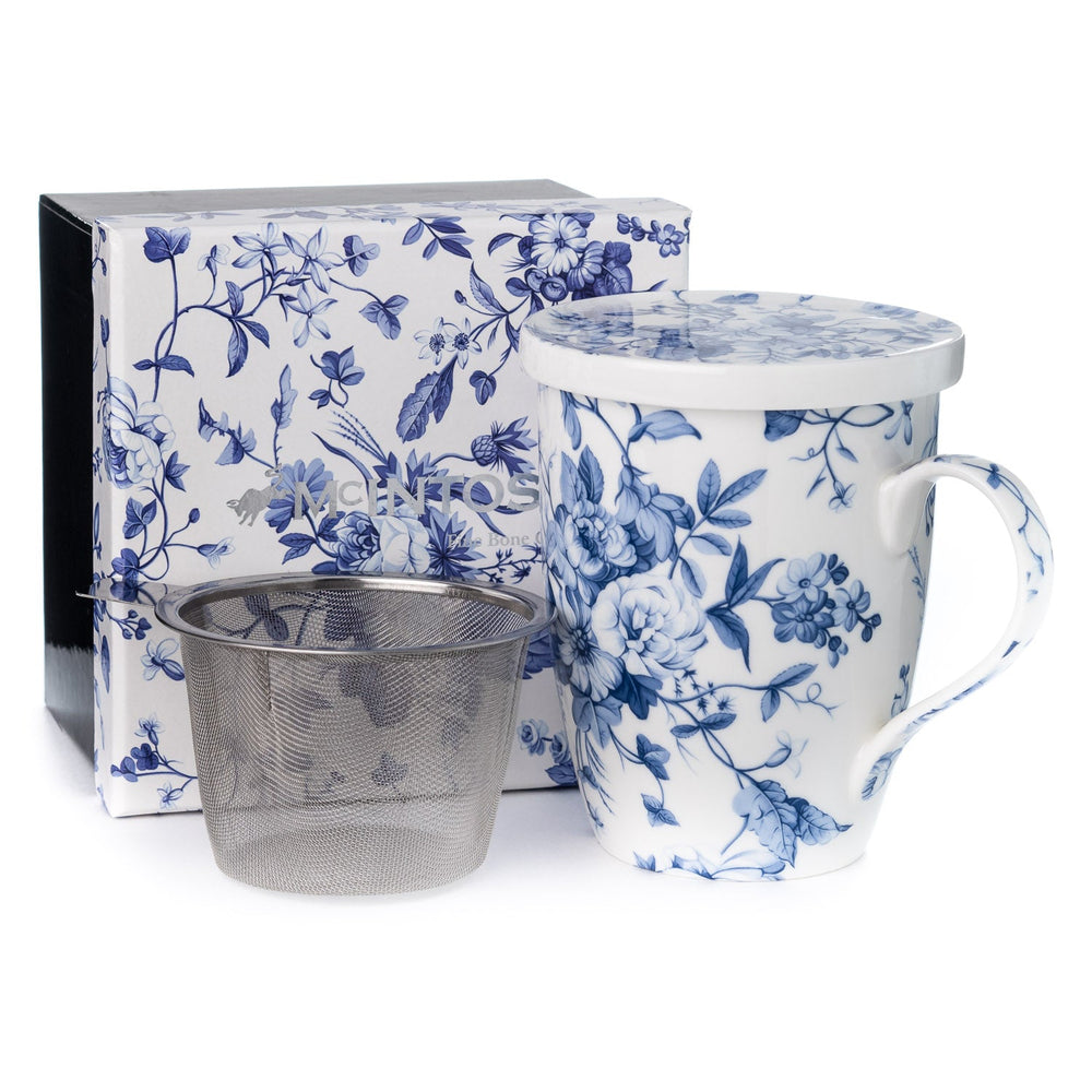 Always in Bloom Tea Mug w/ Infuser and Lid - McIntosh Shop