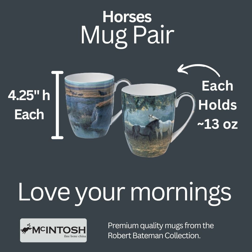 Bateman Horses Mug Pair - McIntosh Shop