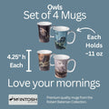 Bateman Owls set of 4 Mugs - McIntosh Shop