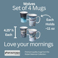 Bateman Wolves set of 4 Mugs - McIntosh Shop