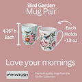 Bird Garden Mug Pair - McIntosh Shop