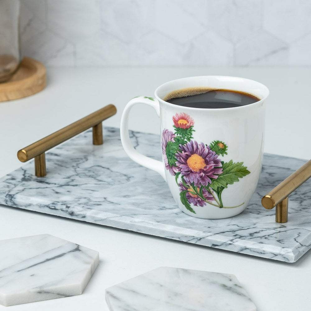 Botanical Flowers Michaelmas Daisy Java Mug | NEW FOR 2024 - McIntosh Shop