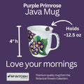 Botanical Flowers Purple Primrose Java Mug | NEW FOR 2024 - McIntosh Shop