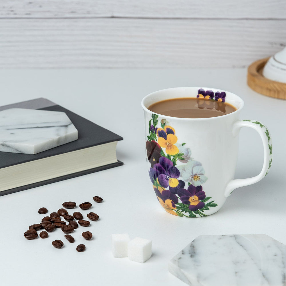 Botanical Flowers Viola Java Mug | NEW FOR 2024 - McIntosh Shop