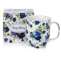 Chintz Dark Blue Roses Java Mug - McIntosh Shop