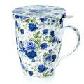 Chintz Dark Blue Roses Tea Mug w/ Infuser and Lid | NEW for 2024 - McIntosh Shop