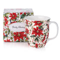 Chintz Poinsettia Java Mug - McIntosh Shop