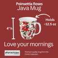 Chintz Poinsettia Java Mug - McIntosh Shop