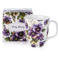 Chintz Purple Pansies Java Mug - McIntosh Shop