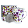 Chintz Purple Pansies Tea Mug w/ Infuser and Lid | NEW for 2024 - McIntosh Shop