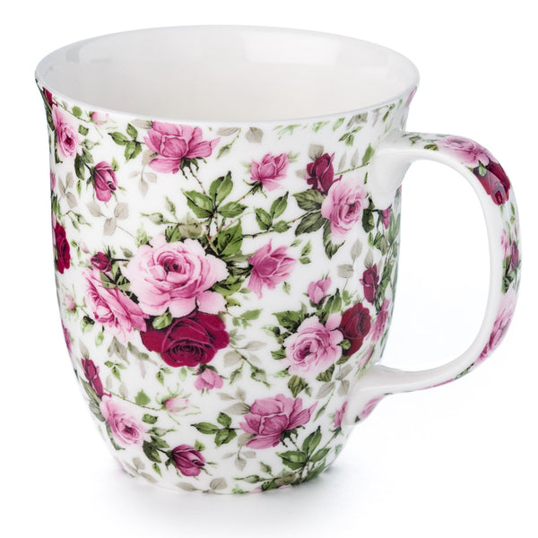 Chintz Red & Pink Roses Java Mug | McIntosh Shop