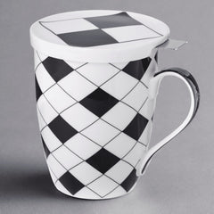 Flower Field Mug White Black 2個セット Flower Field Mug White Black 2個セット
