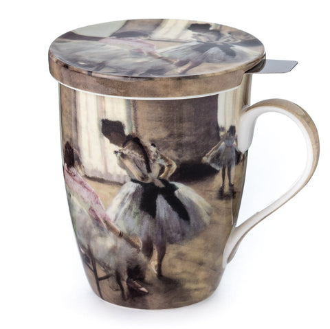 Degas The Dance Lesson Tea Mug w/ Infuser and Lid - McIntosh Shop