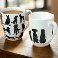 Dog Silhouette Mug Pair - McIntosh Shop