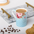 Dots & Roses Blue Classico Mug - McIntosh Shop