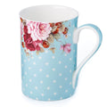 Dots & Roses Blue Classico Mug - McIntosh Shop