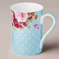 Dots & Roses Blue Classico Mug - McIntosh Shop