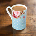 Dots & Roses Blue Classico Mug - McIntosh Shop