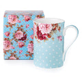 Dots & Roses Blue Classico Mug - McIntosh Shop